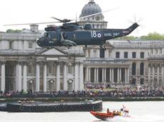 Sea King Display in front of Old Naval College Greenwich