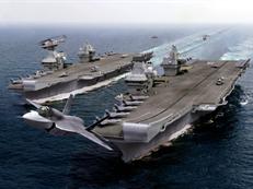 F-35B leaves the new QE class carriers